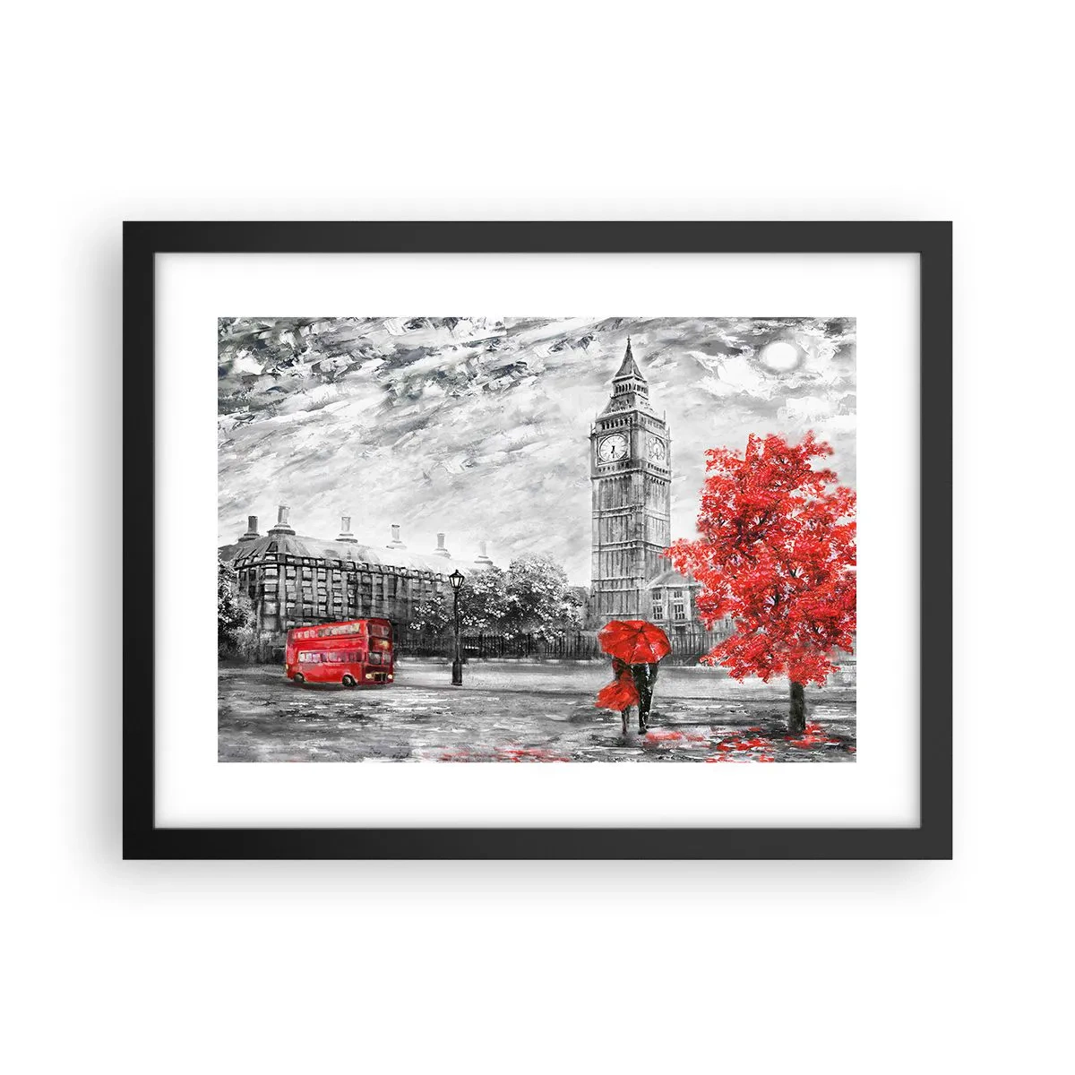 Poszter fehér keretben - Izgalmas nap - 40x30 cm