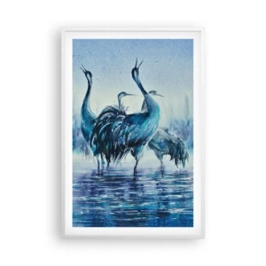 Poszter fekete keretben - Reggeli találkozás - 61x91 cm