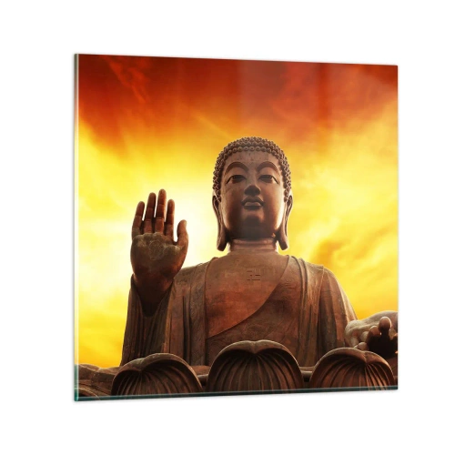 Üveg kép - A világ békéje - 60x60 cm