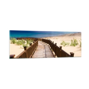 Üveg kép - Vigyél el a boldog szigetekre - 90x30 cm