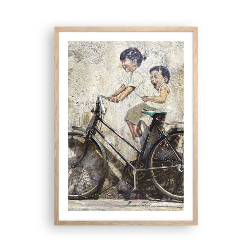 Poszter világos tölgy keretben - Igaz, vagy hamis? - 50x70 cm