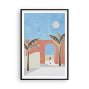 Poszter fehér keretben - Egy arab nap - 61x91 cm