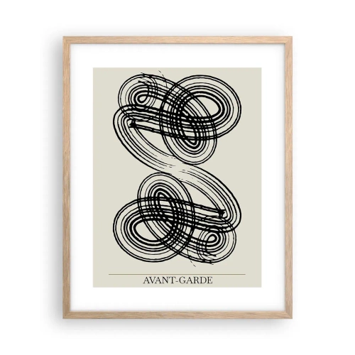 Poszter világos tölgy keretben - Spontán jött ki - 40x50 cm