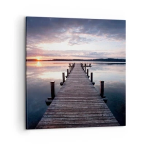 Vászonkép - Csendes határ a nappal és az éjszaka között - 50x50 cm