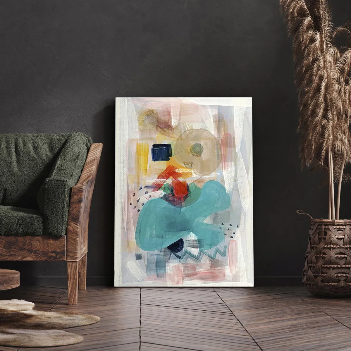 Vászonkép - Színes játék - 65x120 cm