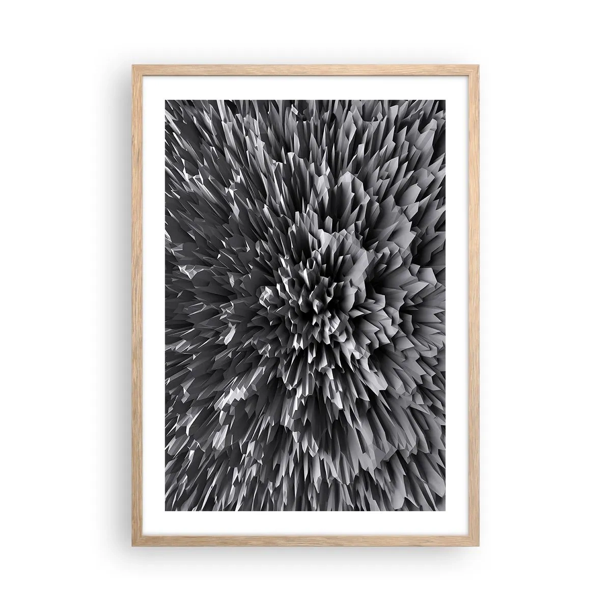 Poszter világos tölgy keretben - Ennél élesebb már nem lehet. - 50x70 cm