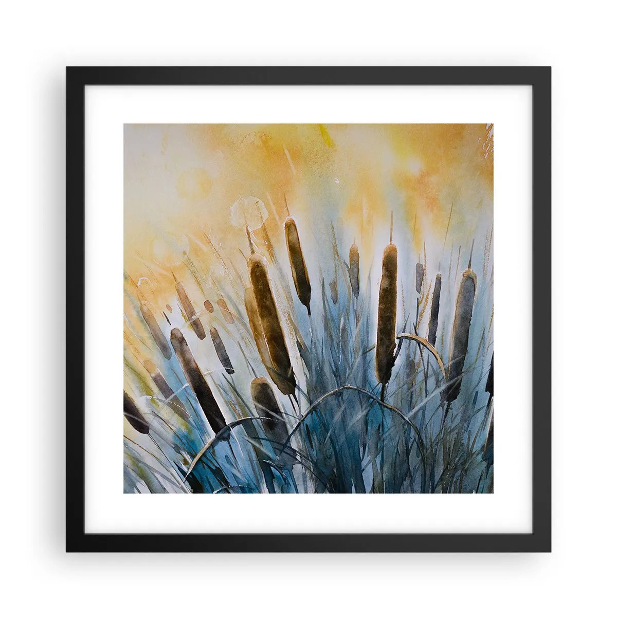 Poszter fehér keretben - A víz hűvössége, a nap melege - 40x40 cm