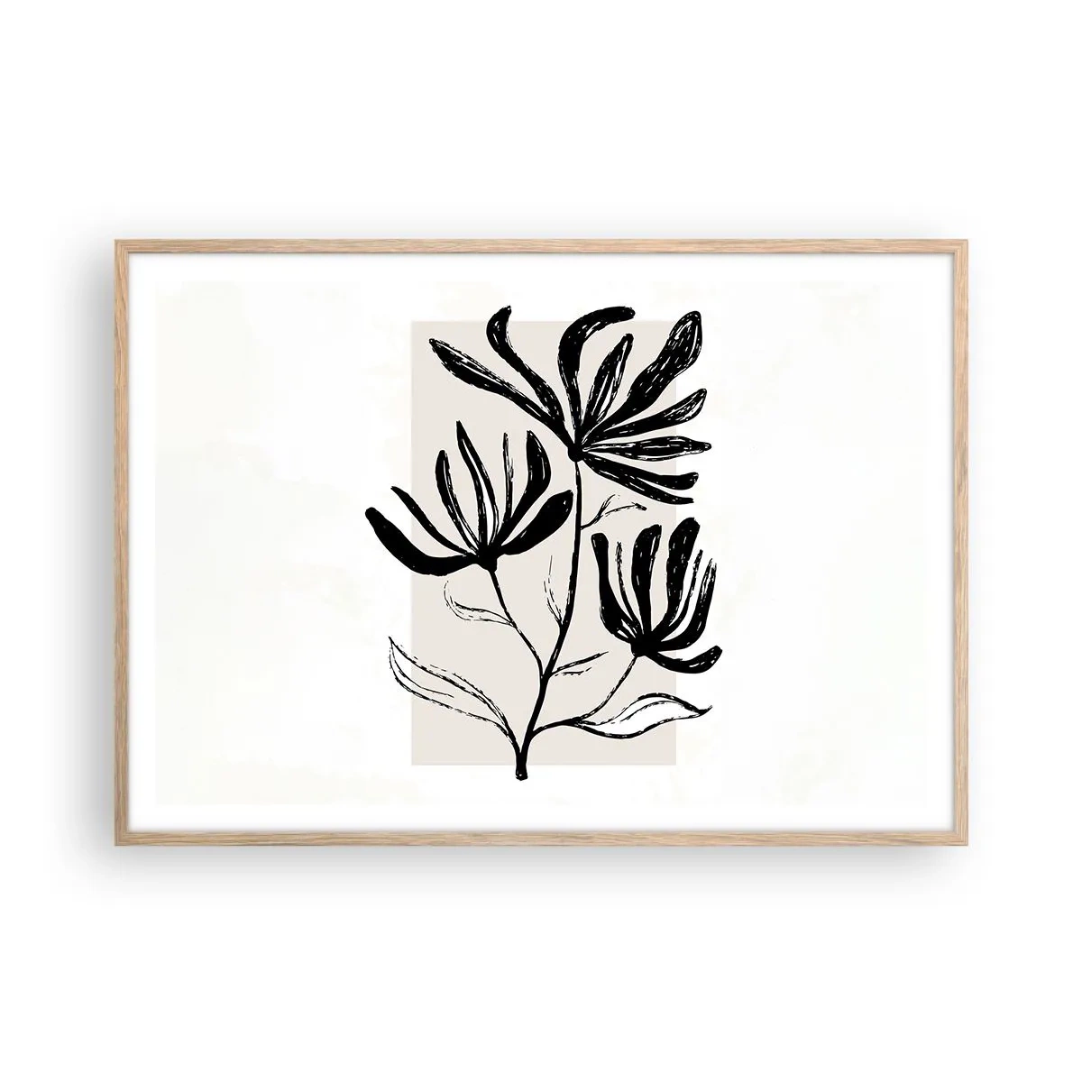Poszter világos tölgy keretben - Vázlat egy herbáriumhoz - 100x70 cm