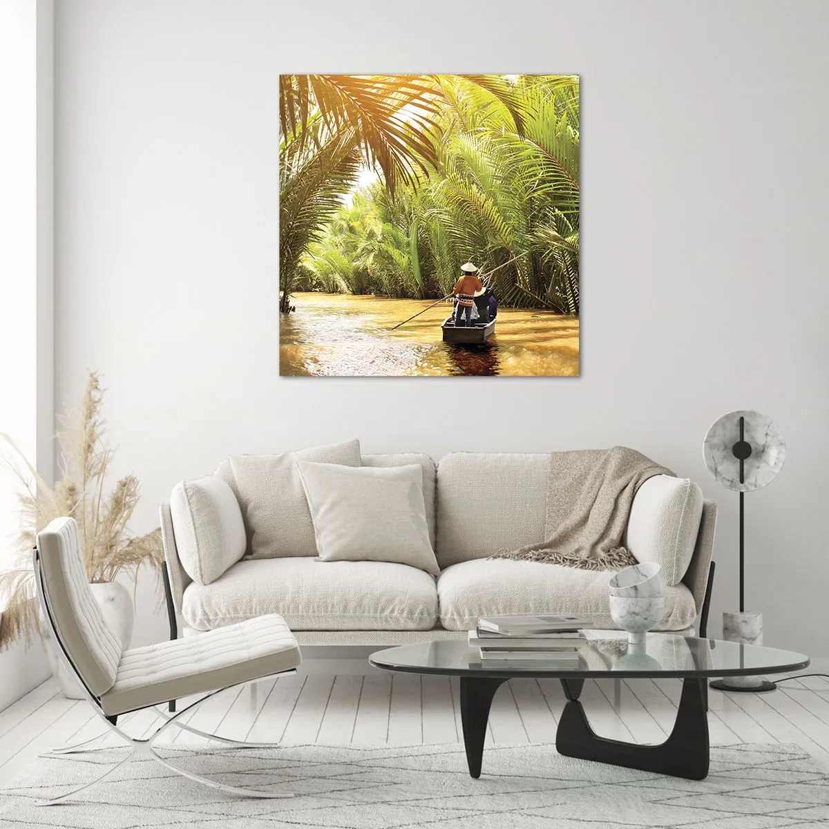 Üveg kép - A pálma kanyonban - 40x40 cm