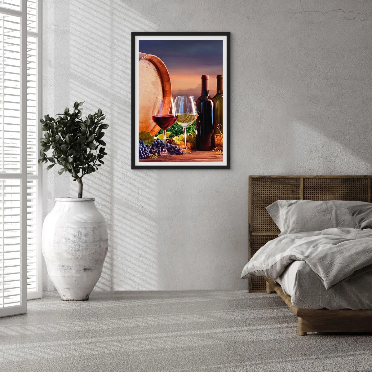 Poszter fehér keretben - Az életnek itt íze van - 61x91 cm