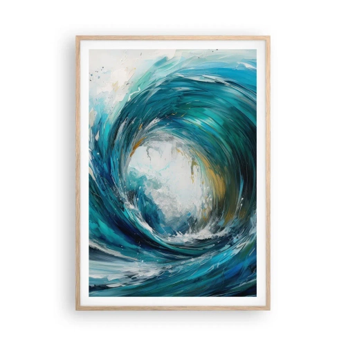 Poszter világos tölgy keretben - Tengeri portál - 70x100 cm