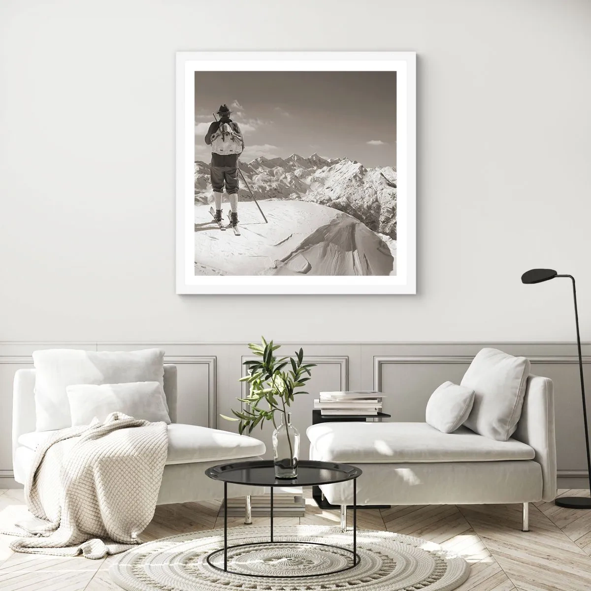 Poszter fekete keretben - És a hegyek ugyanazok - 60x60 cm