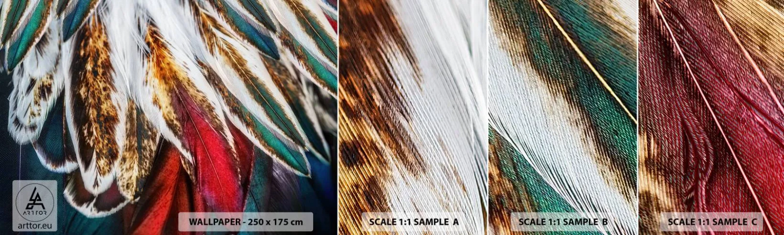 Fotótapéta Minta Standard Eco - A repülés titkai - Absztrakció, Darab, Boho - 100x30 cm