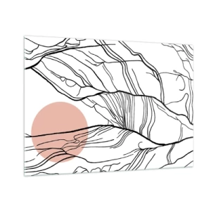 Üveg kép - Gallyak hálójában - 100x70 cm