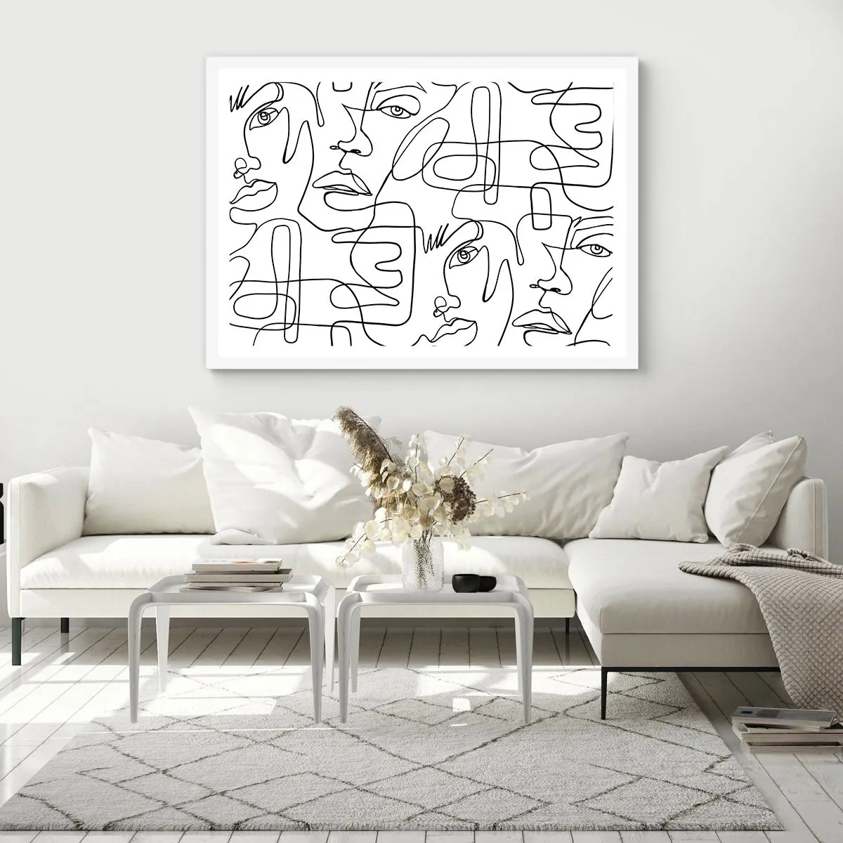 Poszter fekete keretben - Összegabalyodott érzelmekben - 100x70 cm