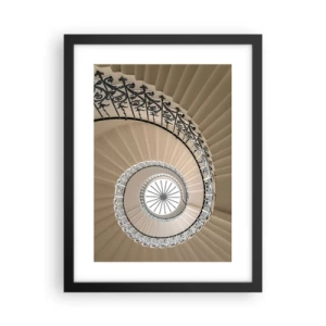 Poszter fehér keretben - Egy kagyló közepén - 30x40 cm