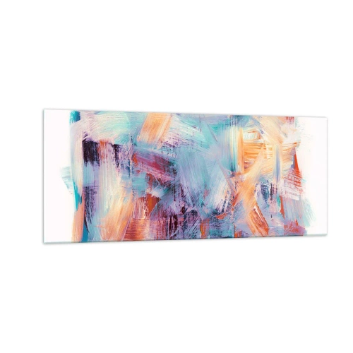 Üveg kép - Színes rendetlenség - 100x40 cm