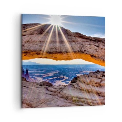 Vászonkép - A sziklakapun át - 50x50 cm