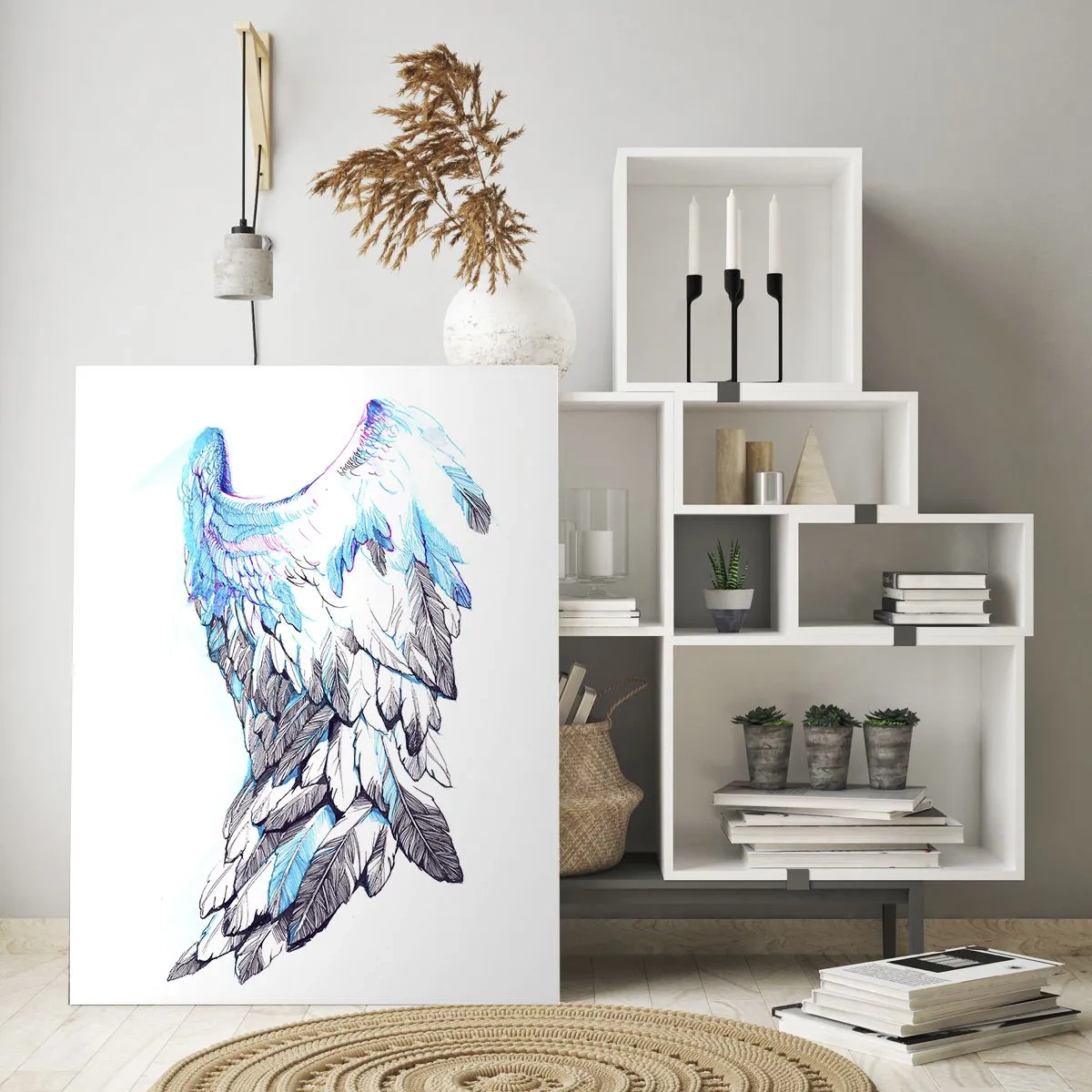 Üveg kép - Szükségem van szárnyakra - 50x70 cm