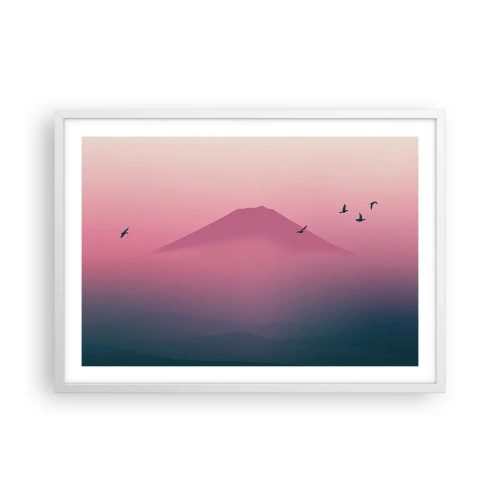 Poszter fekete keretben - Vándorok a felhők felett - 70x50 cm