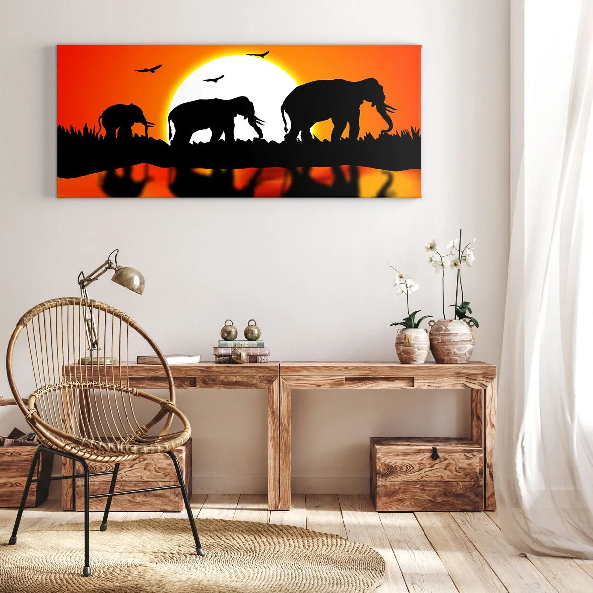 Vászonkép - Este pedig egy kis italra - 100x40 cm