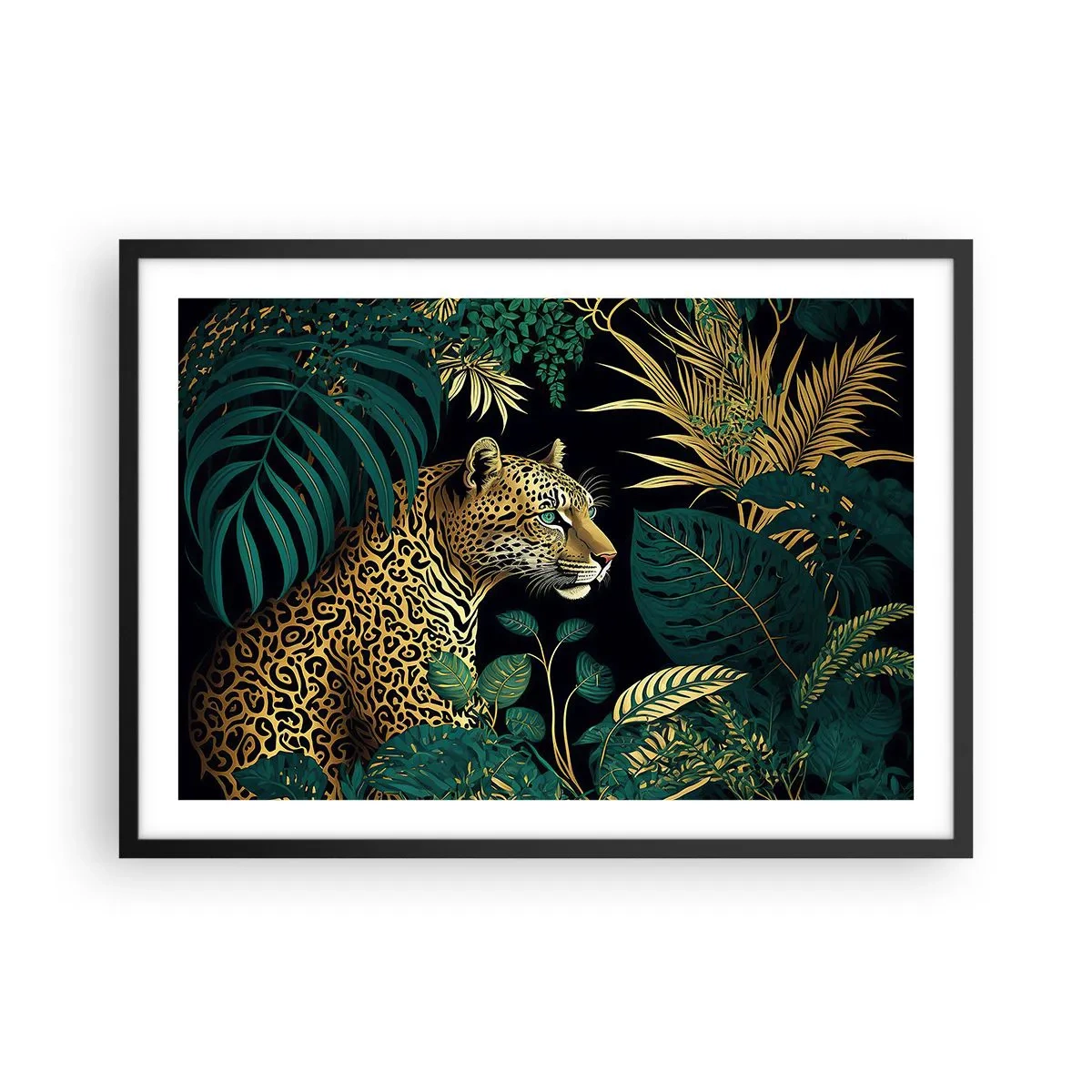 Poszter fehér keretben - A házigazda a dzsungelben - 70x50 cm