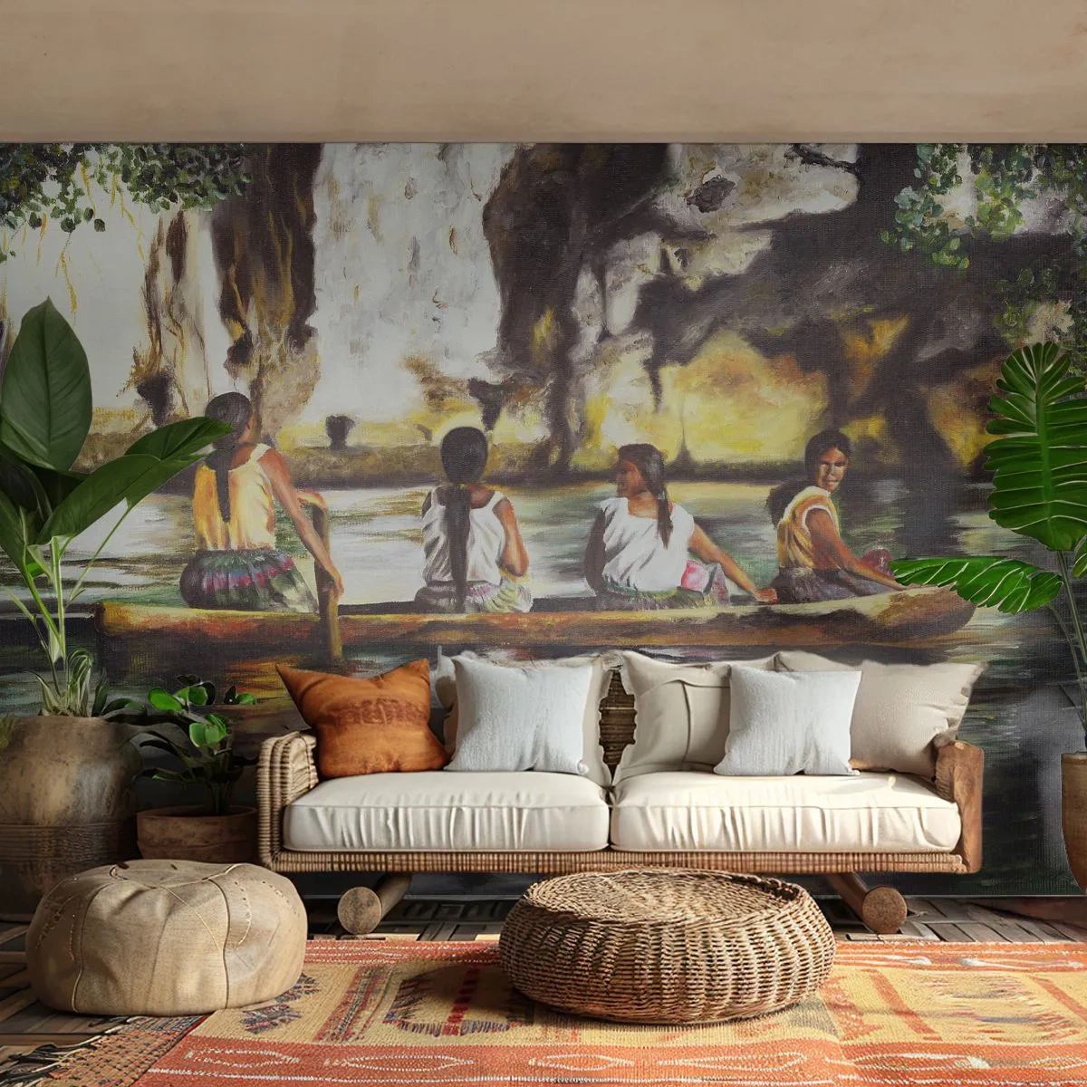 Fotótapéta Premium Sand - Egy polinéz paradicsomban - Utazások, Tájkép, Folyó - 200x140 cm