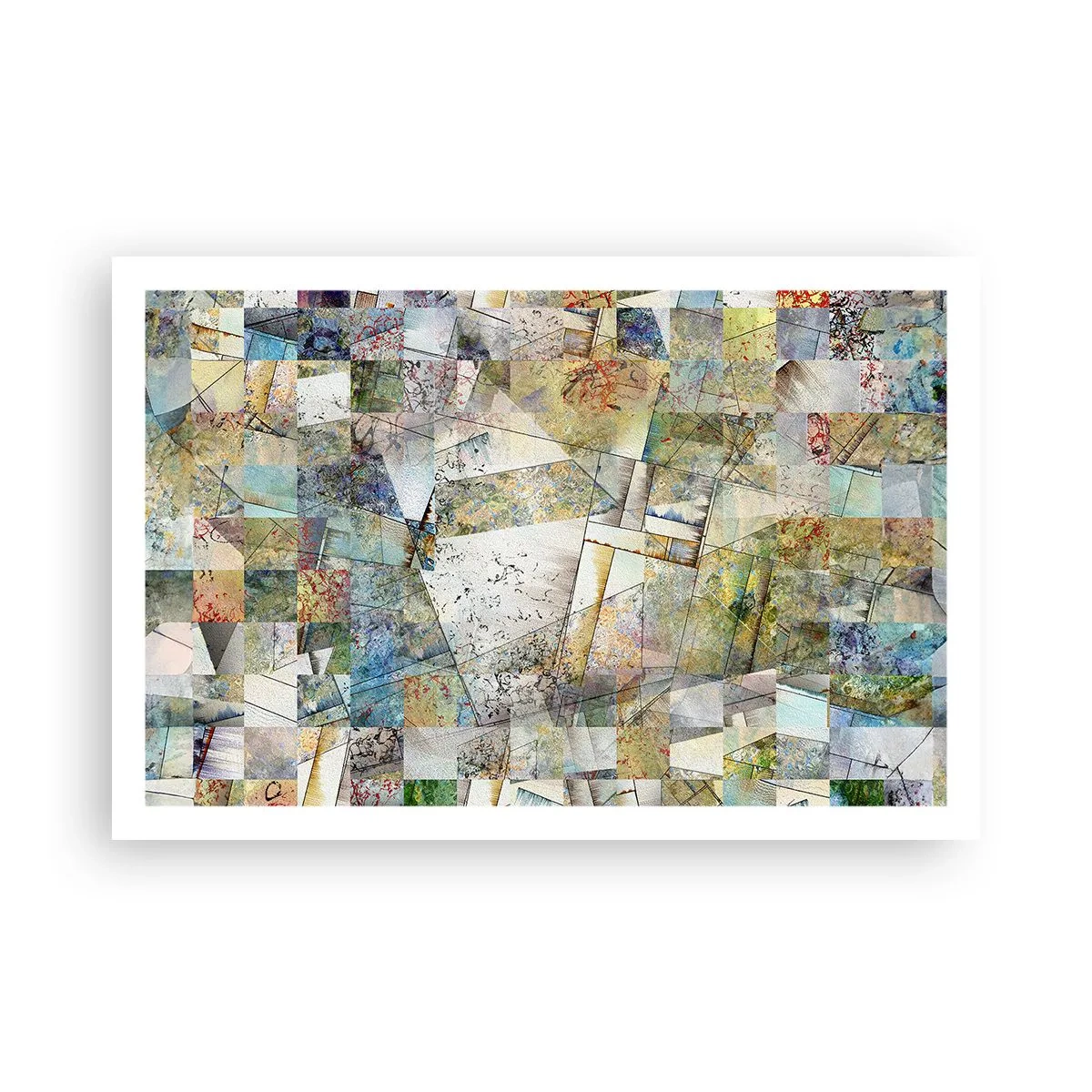 Poszter - Geometrikus átrendeződés - 91x61 cm