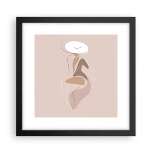 Poszter fehér keretben - Egy hölgynek lenni - 30x30 cm