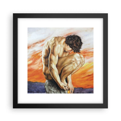 Poszter fehér keretben - Elmerülve önmagában - 30x30 cm