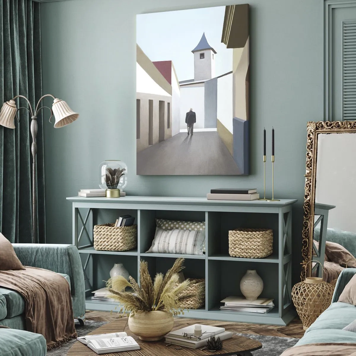 Vászonkép - Napfényes séta - 55x100 cm