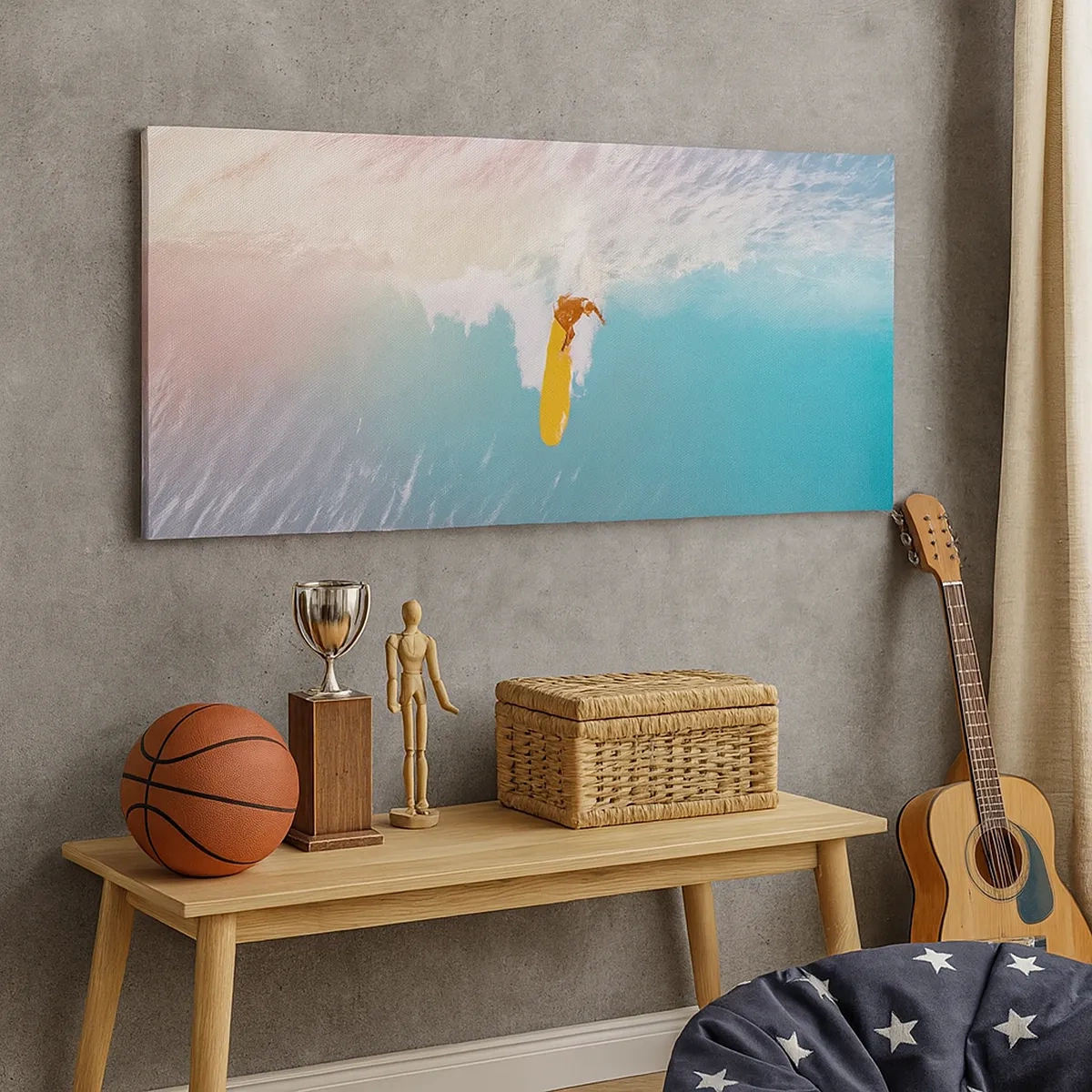 Vászonkép - Az óceánlovas - 30x30 cm