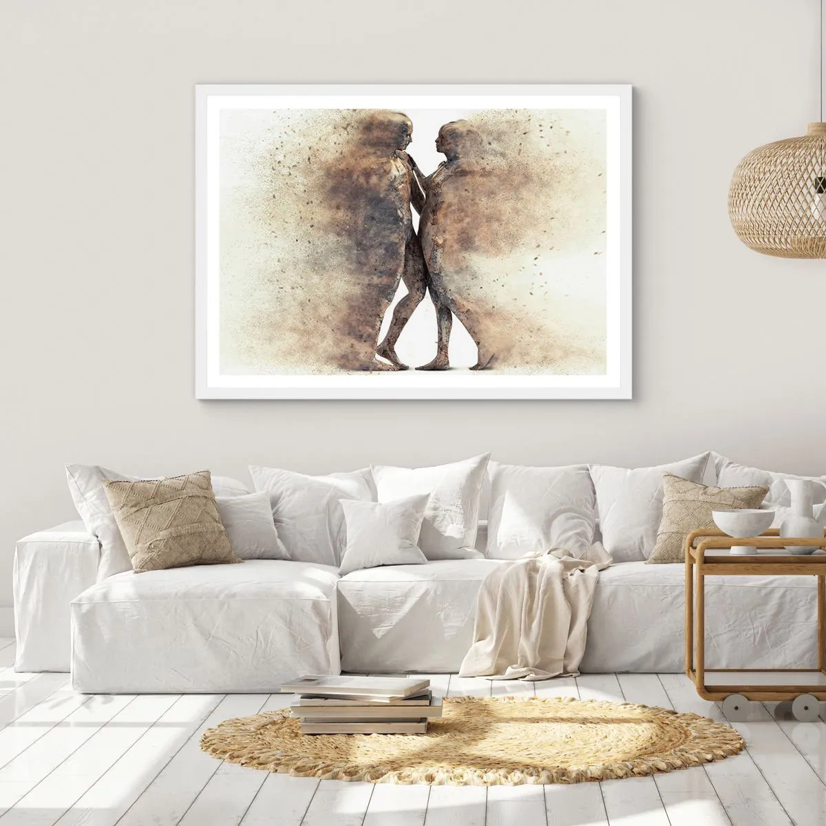 Poszter fekete keretben - Felemelkedtek a porból, hogy szeressenek - 91x61 cm