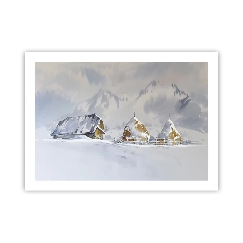 Poszter - Egy havas völgyben - 70x50 cm