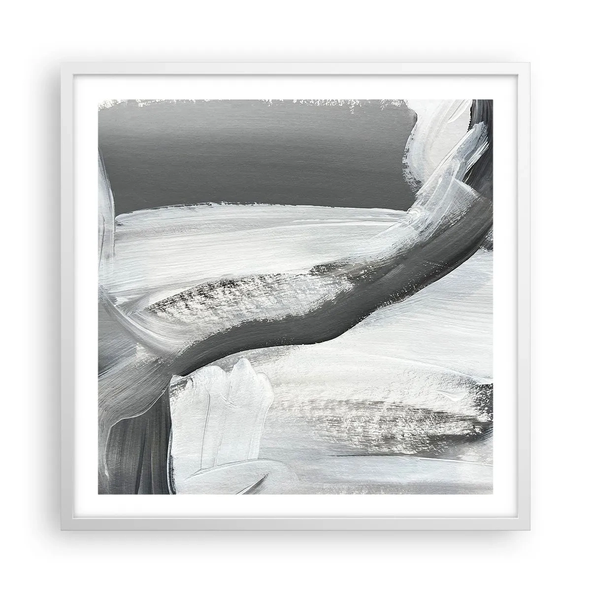 Poszter fekete keretben - Határozott mozgással - 60x60 cm