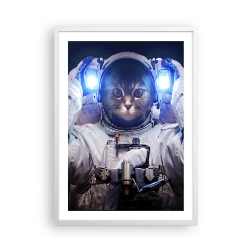 Poszter fekete keretben - Houston, baj van - 50x70 cm