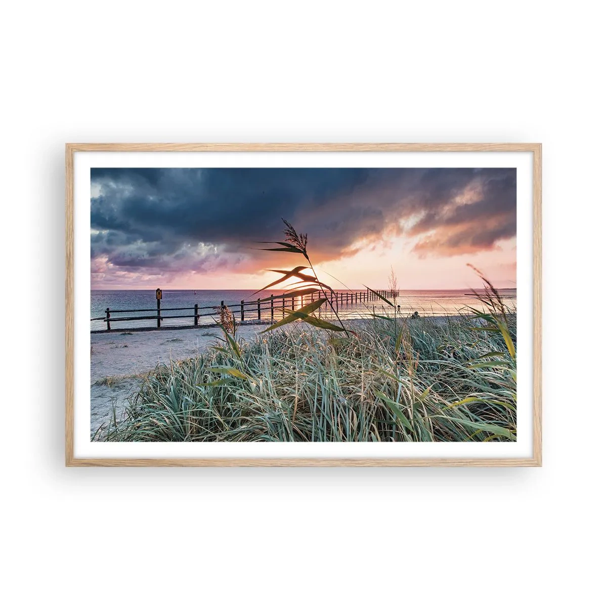 Poszter világos tölgy keretben - Nem múlik el a széllel - 91x61 cm