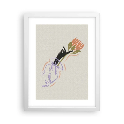 Poszter fekete keretben - Egy testvéri érintés - 30x40 cm