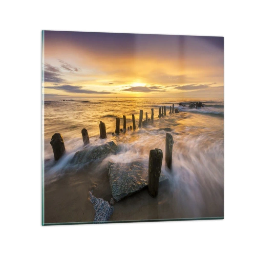 Üveg kép - A Balti-tenger nyers szépsége - 30x30 cm