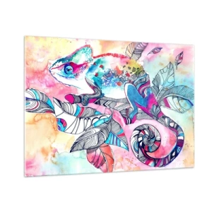 Üveg kép - Olyan színes, mint a mi világunk - 100x70 cm