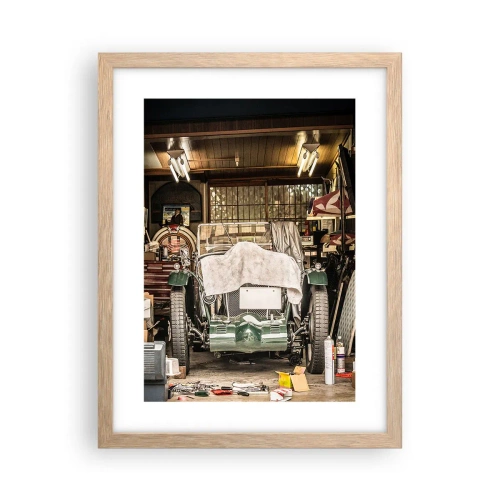 Poszter világos tölgy keretben - Vissza a múltba - 30x40 cm