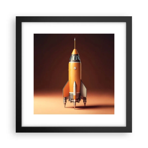 Poszter fehér keretben - Egy álommal kezdődik - 30x30 cm