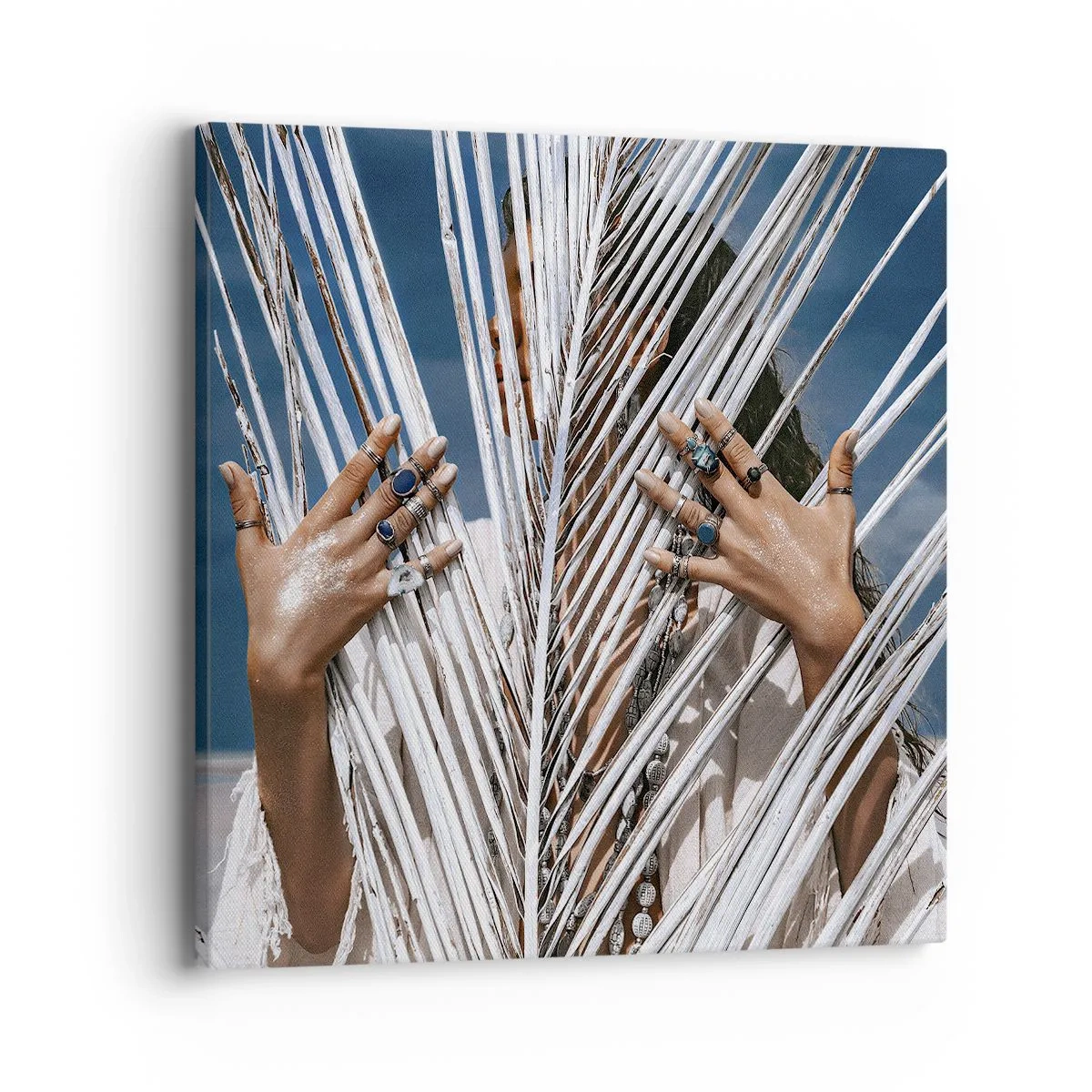 Vászonkép - Sámán asszonya? - 40x40 cm