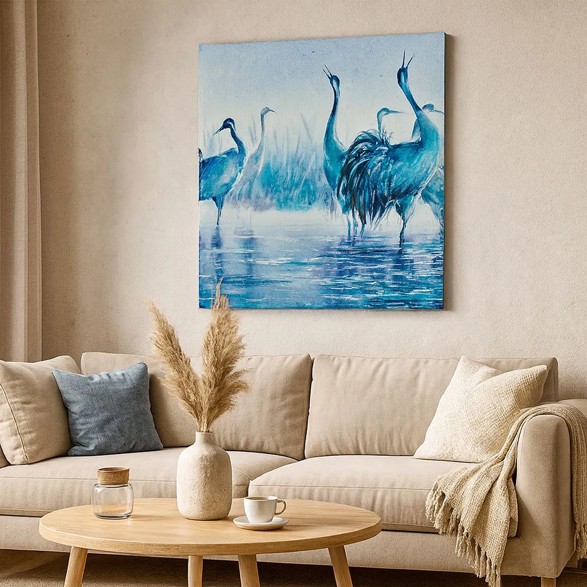 Vászonkép - Reggeli találkozás - 30x30 cm