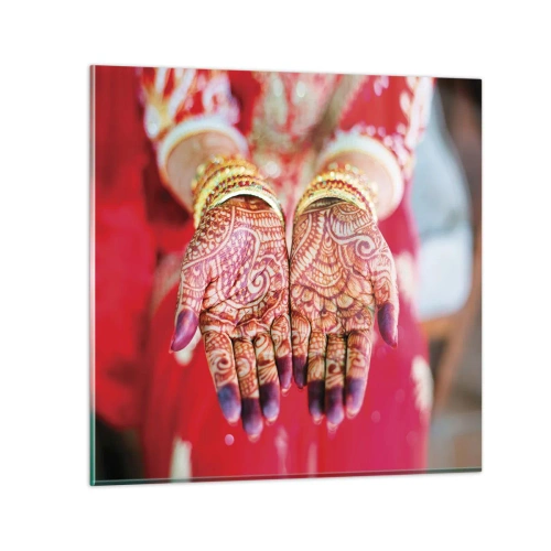 Üveg kép - Szerencsére elkészült - 30x30 cm