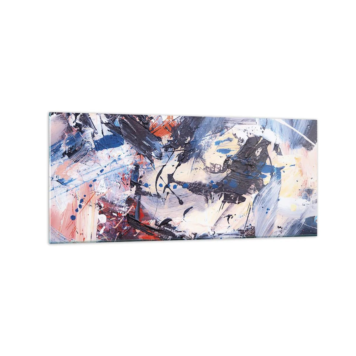 Üveg kép - Őrült absztrakt tánc - 120x50 cm