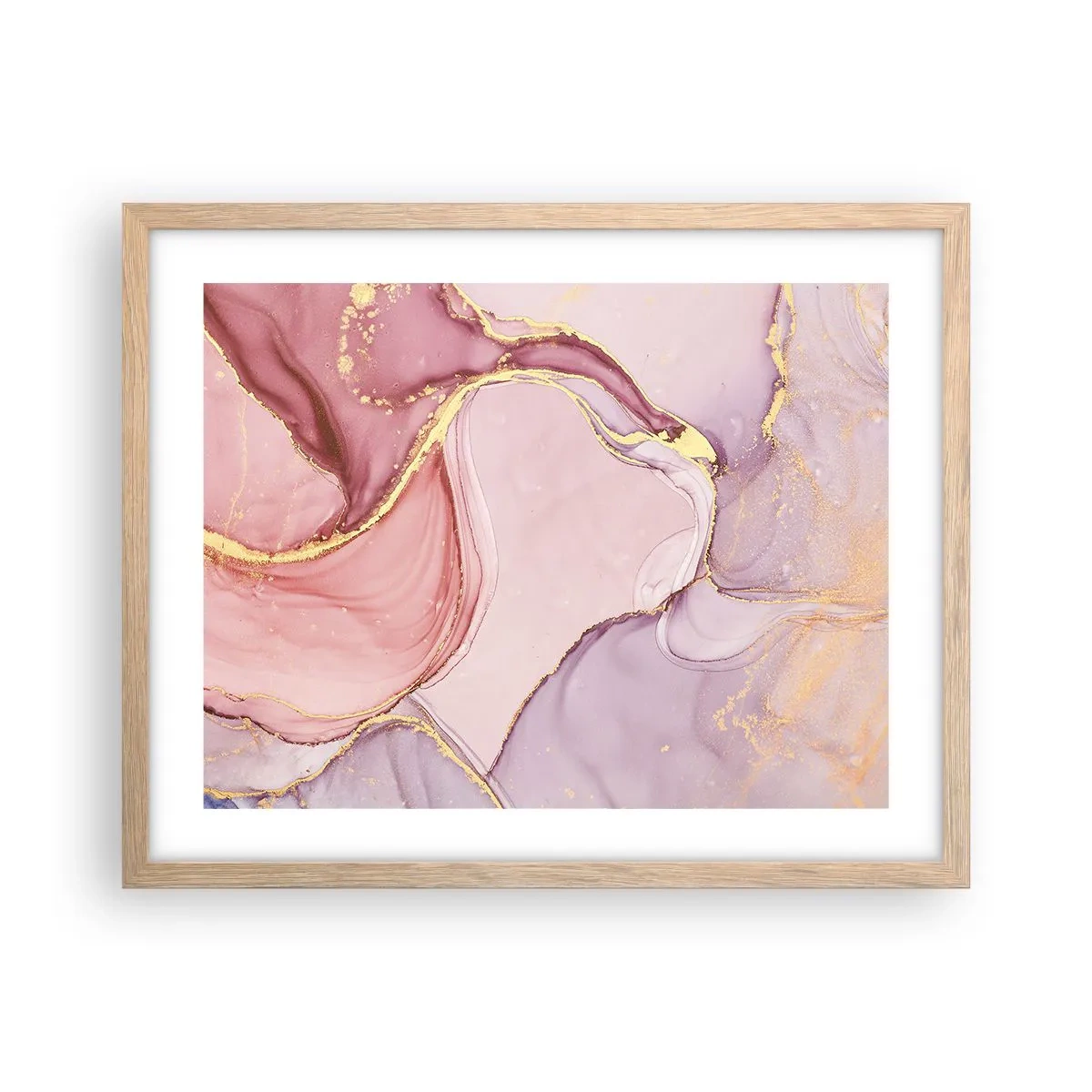 Poszter világos tölgy keretben - A színek simogatása - 50x40 cm