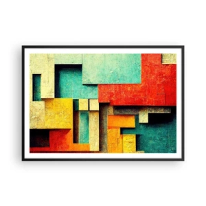 Poszter fehér keretben - A derékszögek fesztiválja - 100x70 cm