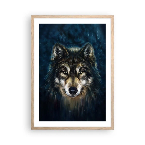 Poszter világos tölgy keretben - Alfa? És az omega - 50x70 cm