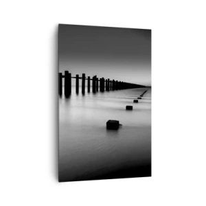 Vászonkép - Szürke távolság a ködben - 80x120 cm
